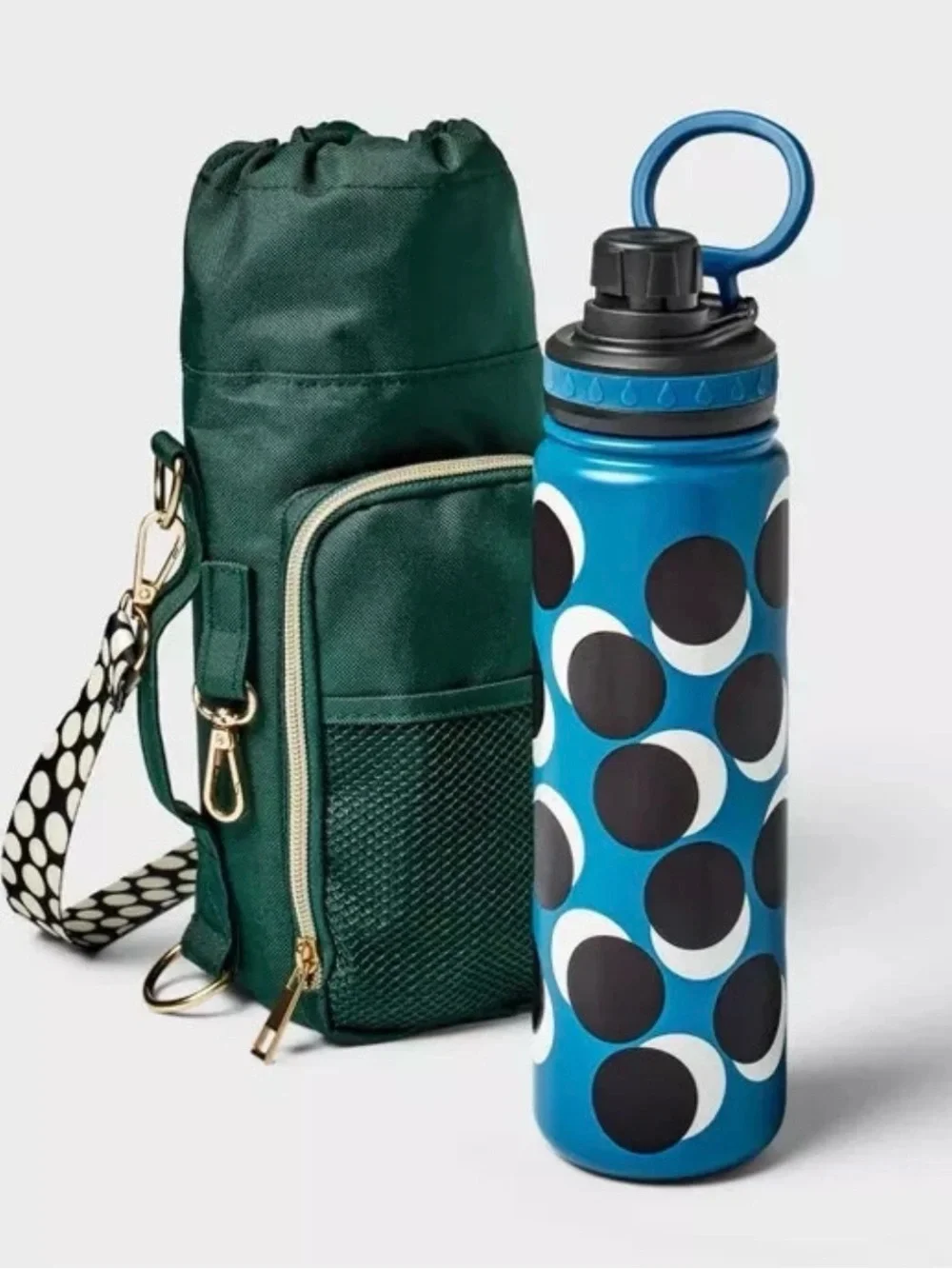 Tabitha Brown Target Hydration Business Set Green Crossbody Bag Water Bottle New